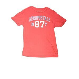 Aeropostale Men’s Tee S Red N87 Graphic T-Shirt Logo Y2K Streetwear Casual